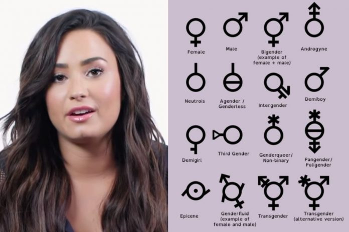 Demi-Lovato-płcie-lgbt-zaimki-nczas Demi Lovato, nowe płcie według LGBT Źródło: WikiMedia, Twitter, collage