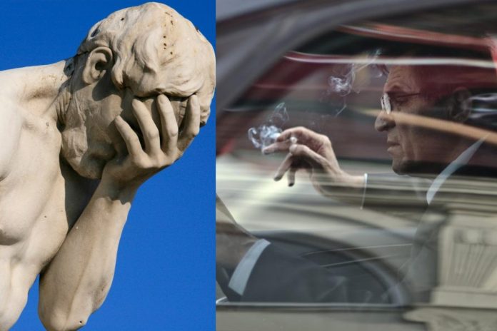Facepalm-kierowca-nczas Facepalm, kierowca Źródło: WikiMedia, Pixabay, collage