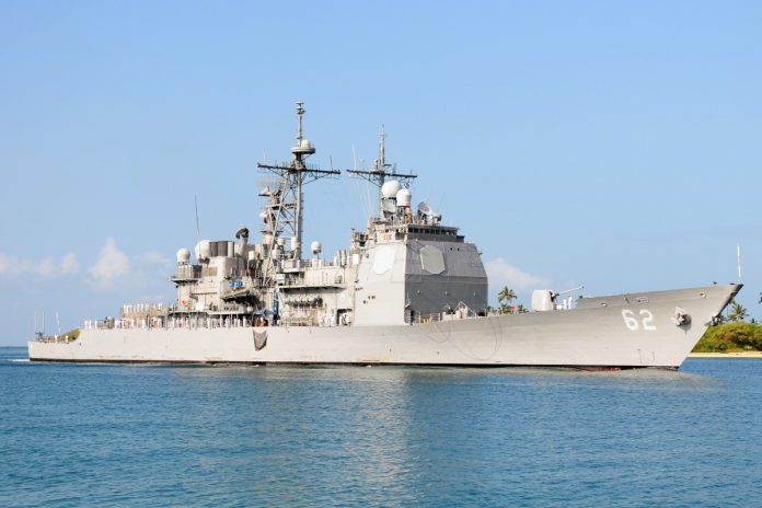 Krążownik USS Chancellorsville. Zdjęcie ilustracyjne. Źródło: wikimedia