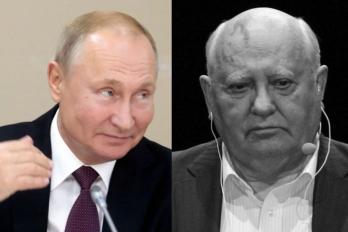 Władimir Putin, Michaił Gorbaczow Źródło: PAP, SpreeTom/CC BY-SA 3.0, collage