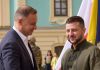 Prezydent Polski Andrzej Duda i prezydent Ukrainy Wołodymyr Zelenski w Kijowie. Foto: president.gov.ua