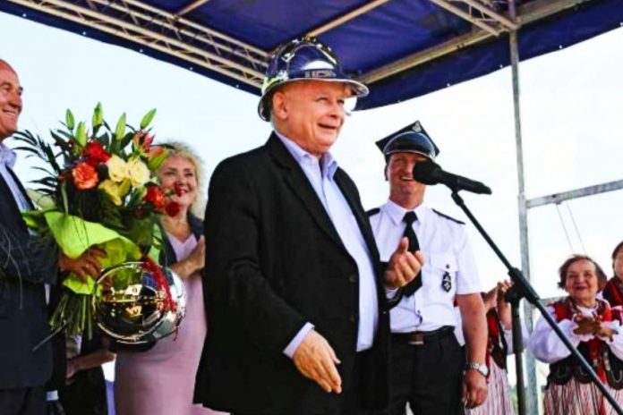 Jarosław Kaczyński podczas pikniku PiS / Fot. PAP