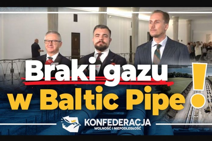 konfederacja-braki-gazu-baltic-pipe Konfederacja: Włodzimierz Skalik, Michał Urbaniak, Konrad Borkowicz. Foto: tter/Konfederacja