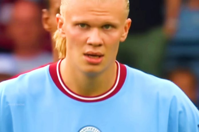 Piłkarz Manchesteru City, Norweg Erling Braut Haaland . / Zdjęcie: YT/screen