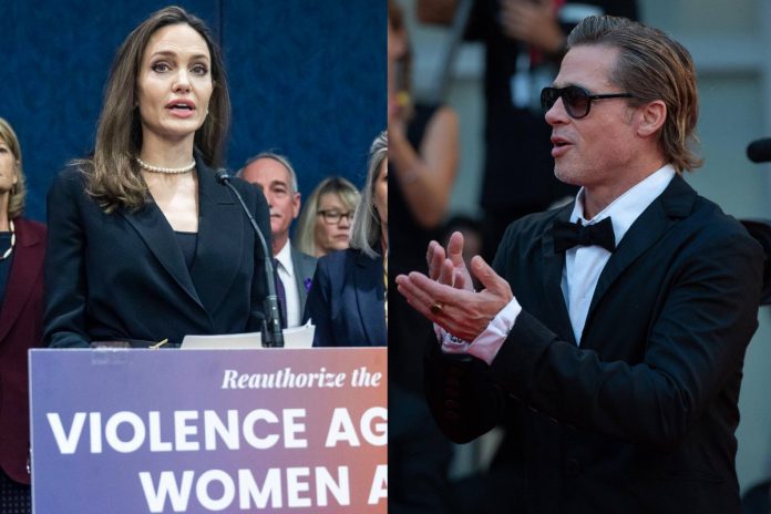 Angelina Jolie, Brad Pitt Źródło: PAP, collage