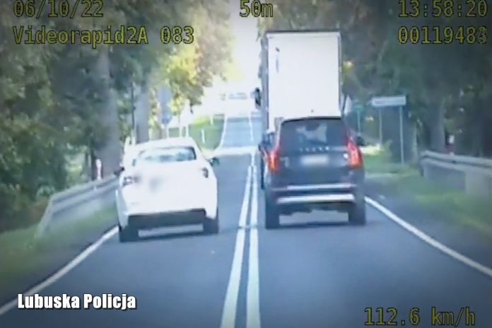 lubuska-policja-nczas Kierowca nagrany przez policję / Foto: policja.gov.pl