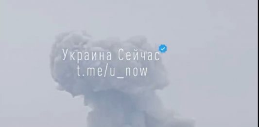Rosyjski ostrzał Kijowa / Foto: screen Twitter