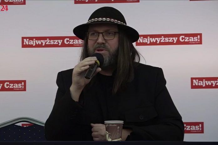 Sebastian Pitoń na Konferencji Prawicy Wolnościowej. Fot. BanBye