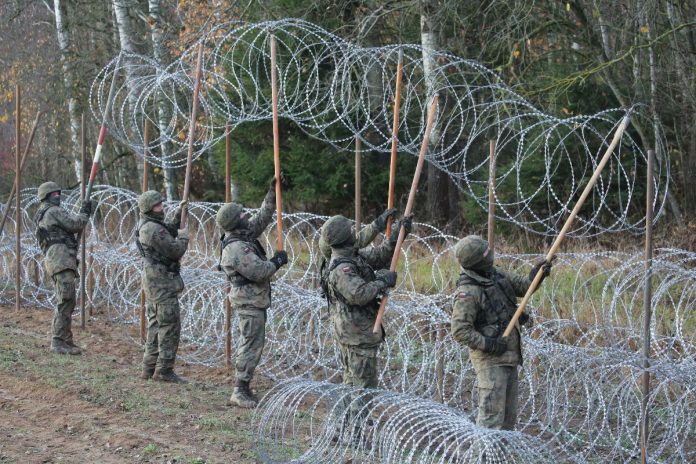 budowa-zapora-granica-polska-rosja Budowa tymczasowej zapory na granicy z obwodem kaliningradzkim