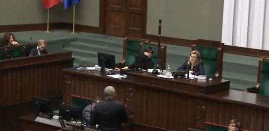 Grzegorz Braun i Małgorzata Gosiewska w Sejmie