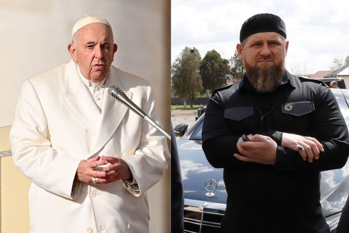 Papież Franciszek, Ramzan Kadyrow Źródło: PAP, collage
