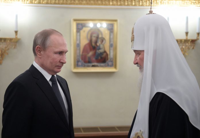 Władimir Putin i Patriarcha Cyryl I Źródło: EPA/ALEXEI DRUZHININ/SPUTNIK/KREMLIN Dostawca: PAP/EPA.