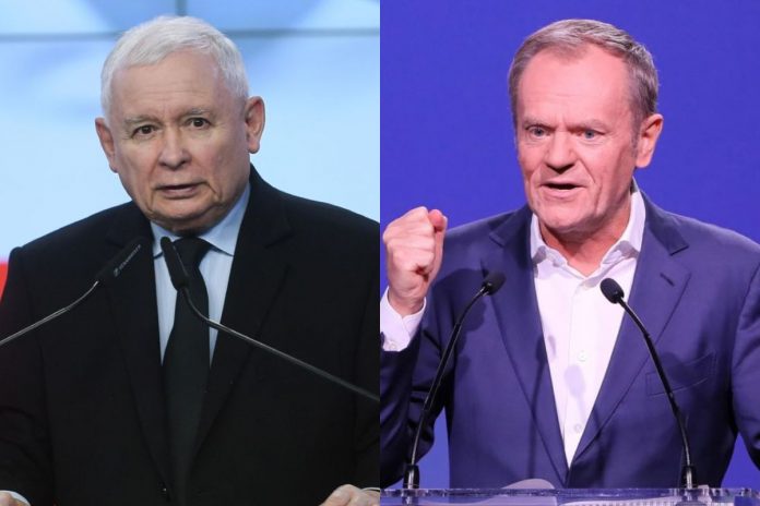 Jarosław Kaczyński oraz Donald Tusk.