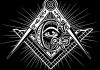 Symbol masoński: oko opatrzności w cyrklu i litera "G" Źródło: Pixabay