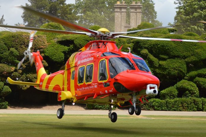 Helikopter pogotowia ratunkowego Wielkiej Brytanii.