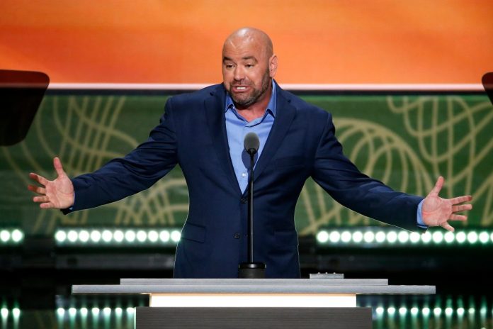 Dana White na konwencie Republikanów Źródło: EPA/SHAWN THEW Dostawca: PAP/EPA.