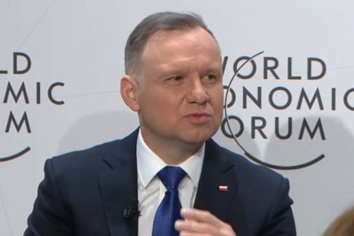 Andrzej Duda na Światowym Forum Ekonomicznym.