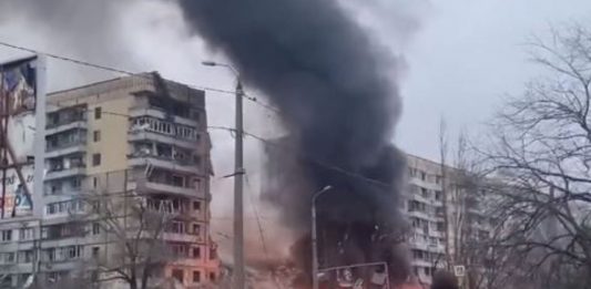 Rosyjski atak rakietowy na Dniepr.