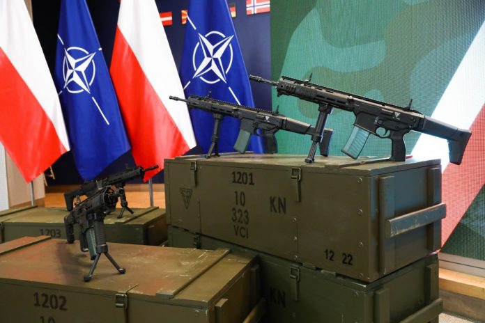 kaabinek-grot Karabinki MSBS GROT. z radomskiej Fabryki Broni "Łucznik". Foto: PAP