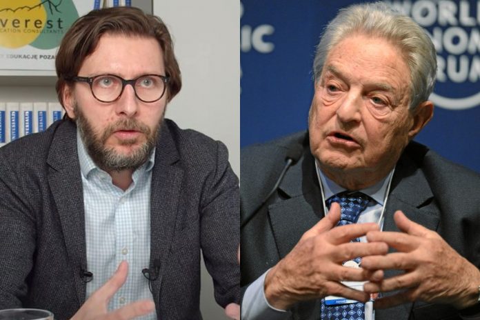 Krzysztof Szczawiński oraz George Soros.