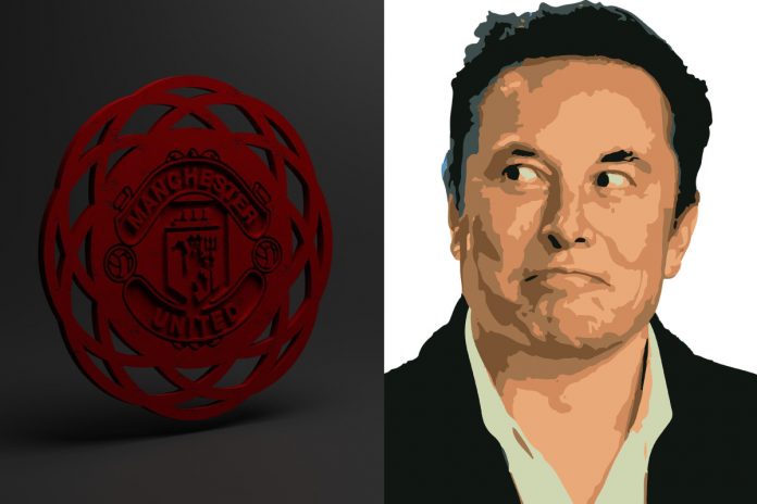 Manchester United, Elon Musk Źródło: Pixabay, collage