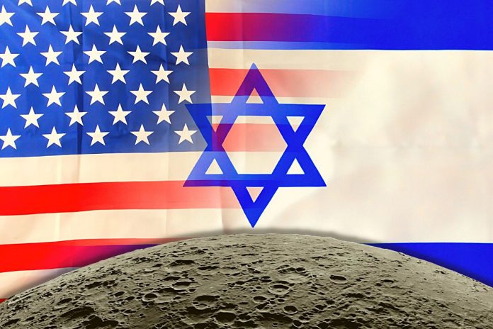 Izrael, USA i kosmos. Zdjęcie ilustracyjne: Canva (kolaż)