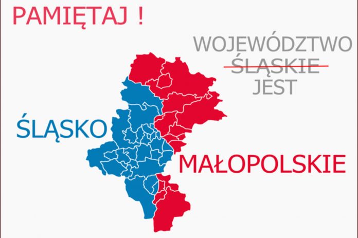 Województwo śląskie zmieni nazwę na śląsko-małopolskie? Źródło: Twitter
