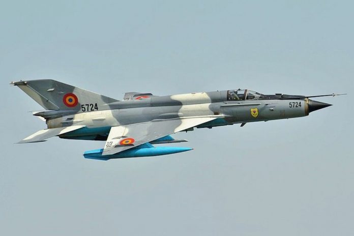 MiG-21 rumuńskich sił powietrznych.