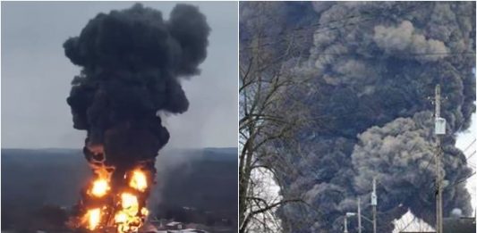 Katastrofa w Ohio. Wykoleił się pociąg przewożący szkodliwe chemikalia. Pożaru nie udaje się ugasić od kilku dni, w głównych mediach mało informacji na ten temat.