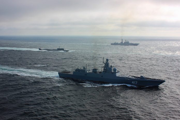Okręty rosyjskiej Floty Północnej. Zdjęcie ilustracyjne. Źródło: wikimedia