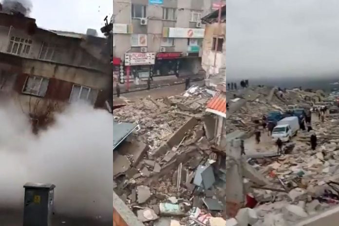 Trzęsienie ziemi o magnitudzie 7,8 nawiedziło południowo-wschodnią Turcję i północną Syrię.