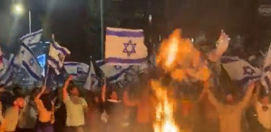 Antyrządowe protesty w Izraelu / Foto: screen Twitter