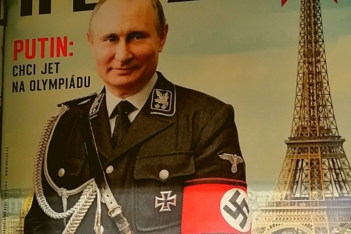 Nie tylko na Ukrainie Putina porównuje się do Hitlera. W Czechach np. jest podobnie. Zdjęcie: Jacek Adamczyk (NCzas)