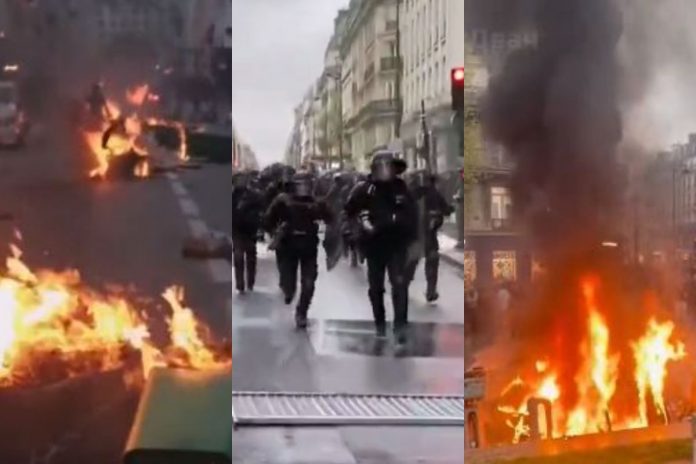 Protesty i starcia z policją we Francji.