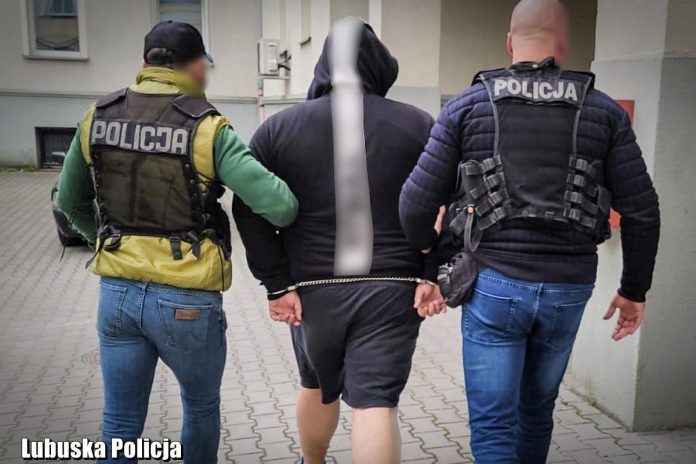 Sprawca napadu na bank w woj. lubuskim Źródło: Lubuska Policja