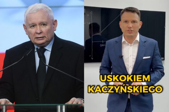 Jarosław Kaczyński, Sławomir Mentzen Źródło: PAP, Twitter, collage