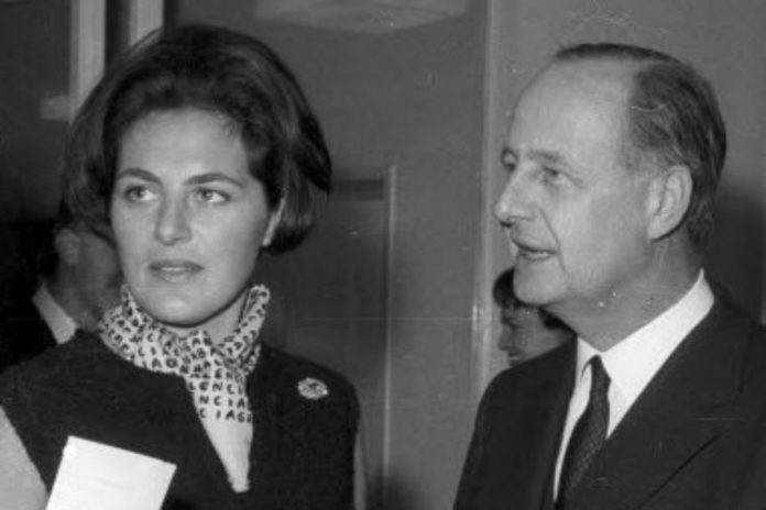 Rudolf August Oetker z małżonką Mają w 1966 roku.