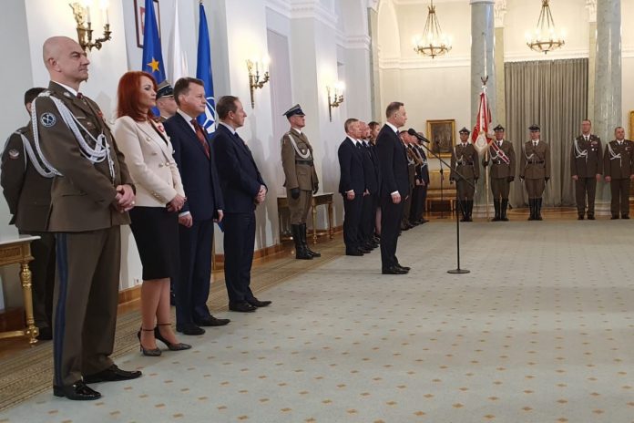 Uroczyste wręczenie nominacji generalskich w Pałacu Prezydenckim. Foto: MON/tter