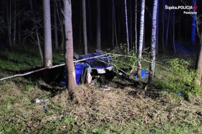 Poważny wypadek ze zwierzyną leśną na Śląsku