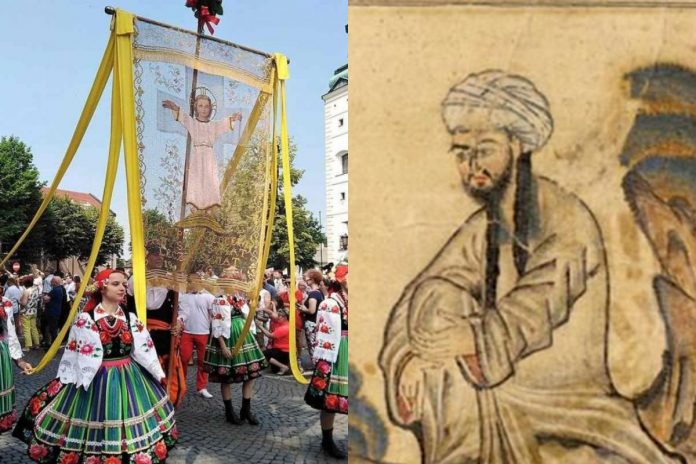 Uroczystości Bożego Ciała w Łowiczu, Mahomet Źródło: WikiMedia, collage