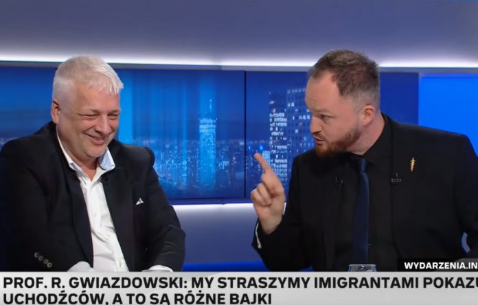 Robert Gwiazdowski i Witold Tumanowicz w studiu Polsat News Źródło: YouTube