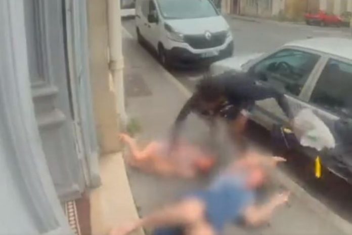 Emerytka i jej wnuczka brutalnie zaatakowane w Bordeaux przez murzyna.