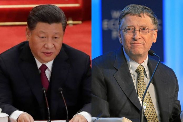 Xi Jinping oraz Bill Gates.