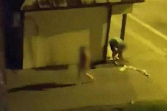 Oleśnica-nczas Kłótnia pijanej pary. Kobieta zaczęła się rozbierać Źródło: YouTube / MojaOlesnica.pl