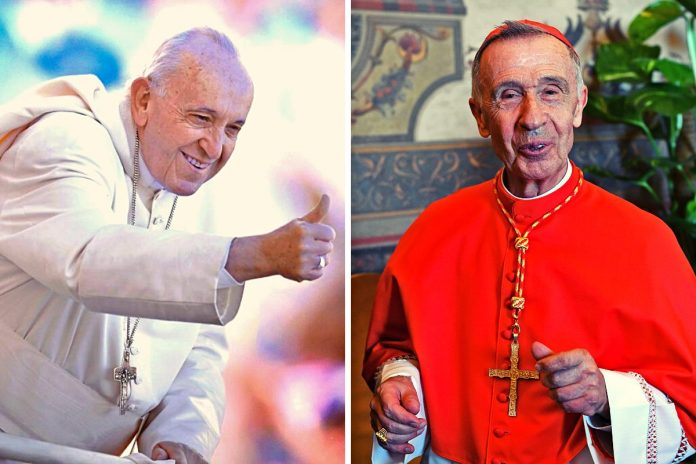 Papież Franciszek i Luis Francisco Ladaria. Zdjęcia: PAP/DPA/Abaca
