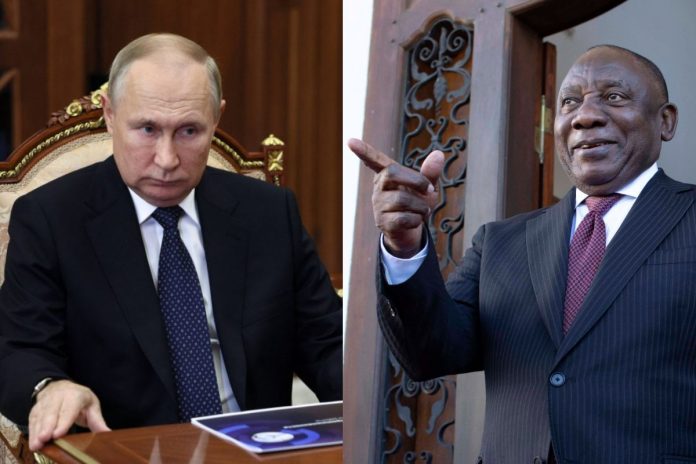 Władimir Putin, Cyril Ramaphosa Źródło: PAP/EPA, collage