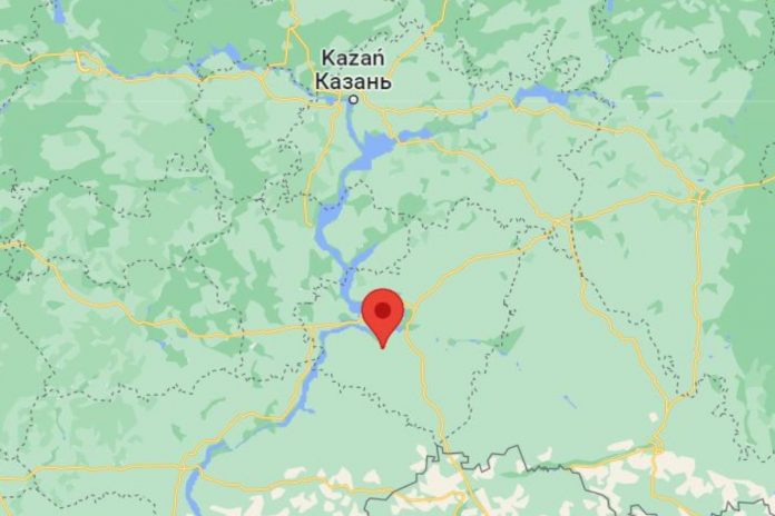 Czapajewsk na mapie (czerwony znacznik).