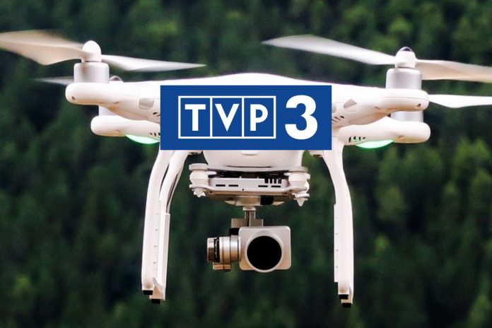 dron-tvp-3 Dron oraz logo TVP3.