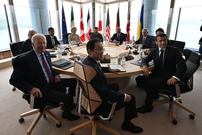 Liderzy państw z grupy G7.