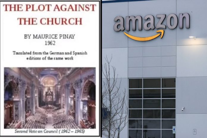 The plot against the Church, hala firmy Amzon Źródło: YouTube / screen, PAP, collage